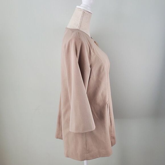 KENZIE WOMEN'S SWING JACKET POCKETS ONE BUTTON 3/4 LENGTH SLEEVES SIZE 8 - Picture 3 of 6